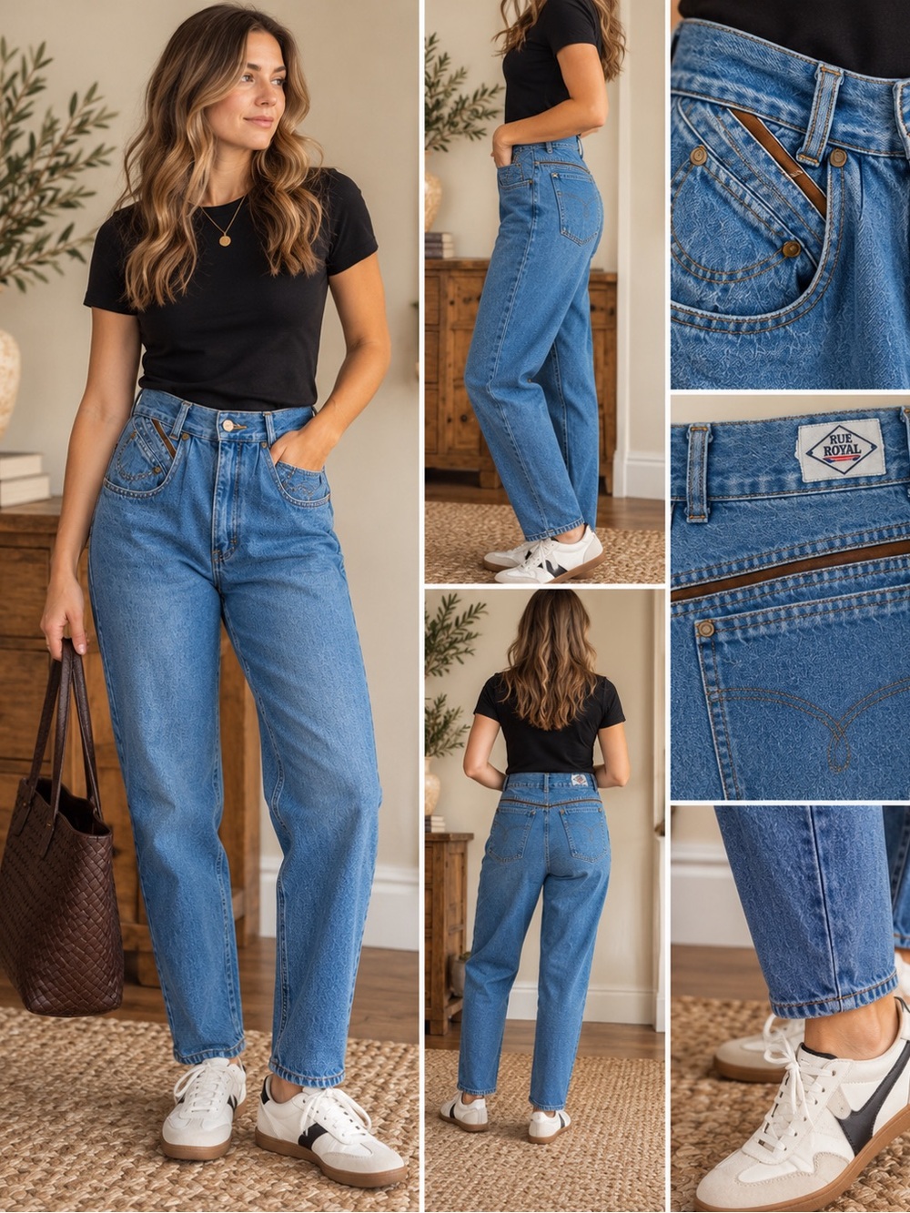 Vintage High Rise Mom Jeans